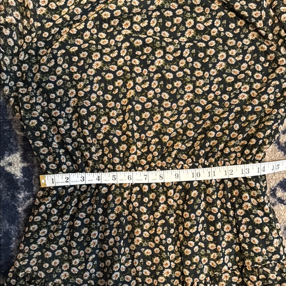 Floral Black Mock Neck Mini Dress - Picture 8 of 8